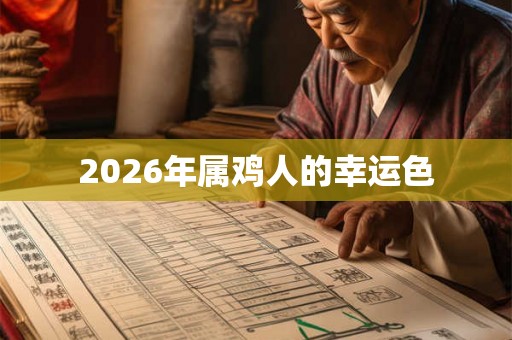 2026年属鸡人的幸运色