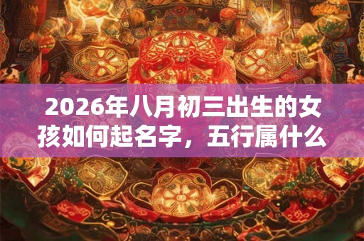 2026年八月初三出生的女孩如何起名字,五行属什么 2026年八月初三出生的女孩如何起名字,五行属什么