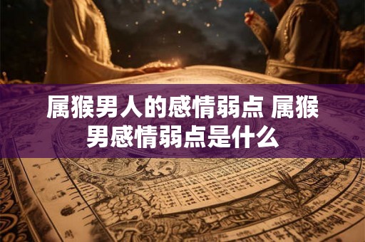 属猴男人的感情弱点 属猴男感情弱点是什么