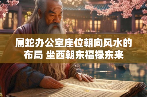 属蛇办公室座位朝向风水的布局 坐西朝东福禄东来