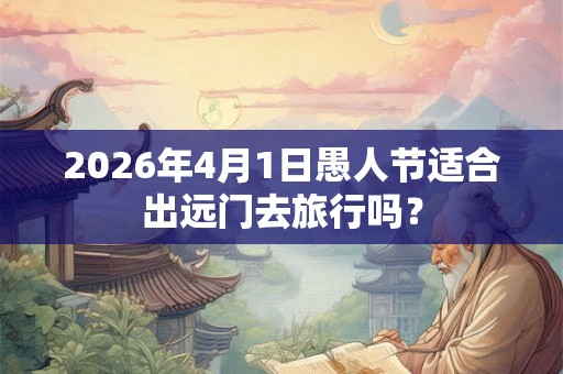 2026年4月1日愚人节适合出远门去旅行吗？