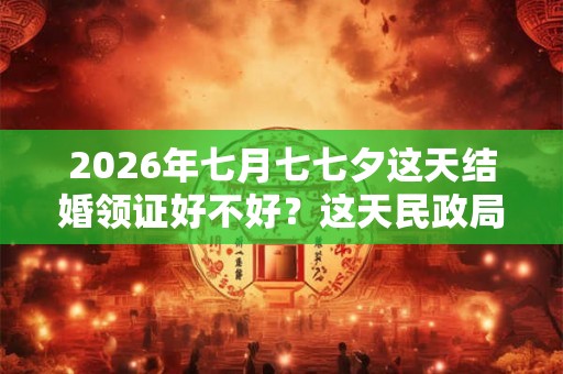 2026年七月七七夕这天结婚领证好不好？这天民政局上班吗？