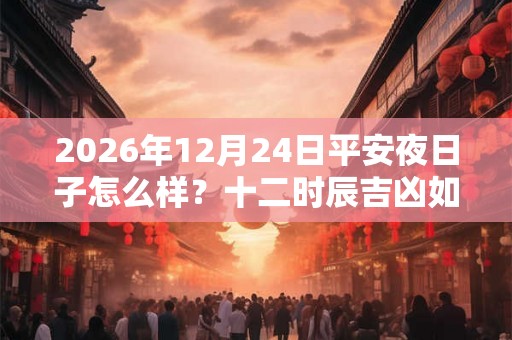 2026年12月24日平安夜日子怎么样?十二时辰吉凶如何? 2026年12月24日平安夜日子怎么样?十二时辰吉凶如何?