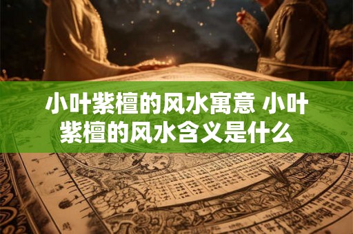 小叶紫檀的风水寓意 小叶紫檀的风水含义是什么