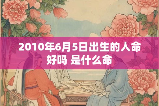 2010年6月5日出生的人命好吗 是什么命 2010年6月5日出生的人命好吗 是什么命