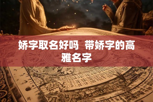娇字取名好吗  带娇字的高雅名字