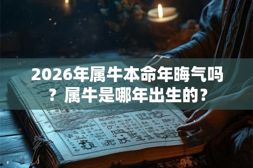 2026年属牛本命年晦气吗？属牛是哪年出生的？