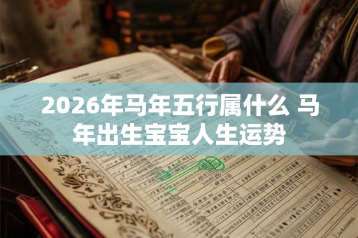 2026年马年五行属什么 马年出生宝宝人生运势
