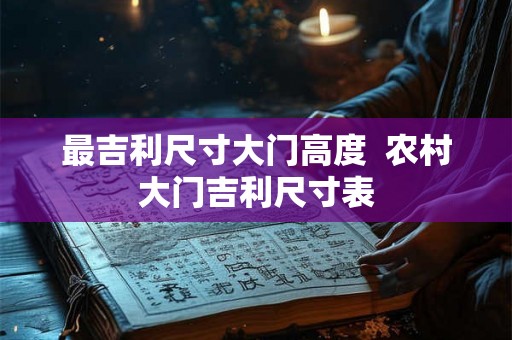 最吉利尺寸大门高度 农村大门吉利尺寸表 最吉利尺寸大门高度 农村大门吉利尺寸表