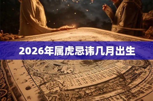 2026年属虎忌讳几月出生