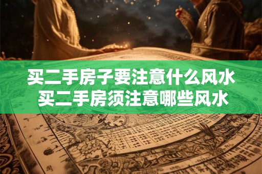 买二手房子要注意什么风水 买二手房须注意哪些风水