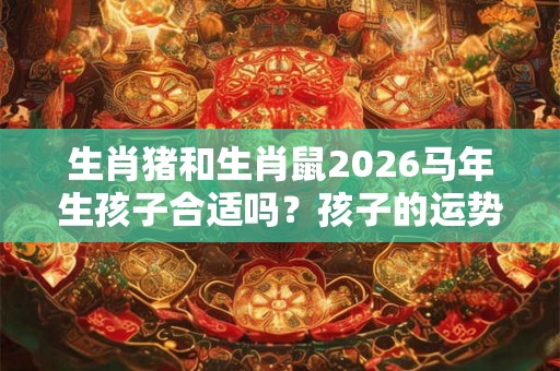 生肖猪和生肖鼠2026马年生孩子合适吗？孩子的运势好吗？