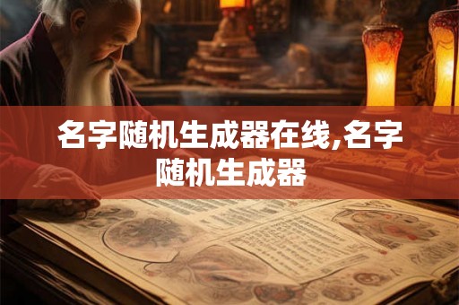 名字随机生成器在线,名字随机生成器