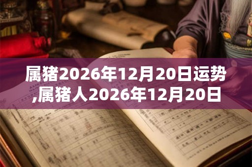 属猪2026年12月20日运势,属猪人2026年12月20日财运,生肖猪2026年12月20日运势 属猪2026年12月20日运势,属猪人2026年12月20日财运,生肖猪2026年12月20日运势