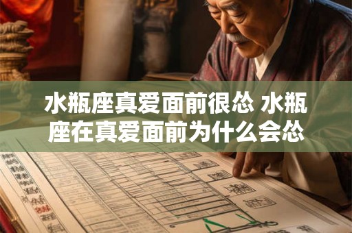 水瓶座真爱面前很怂 水瓶座在真爱面前为什么会怂 水瓶座真爱面前很怂 水瓶座在真爱面前为什么会怂