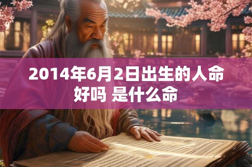 2014年6月2日出生的人命好吗 是什么命