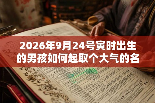 2026年9月24号寅时出生的男孩如何起取个大气的名字和五行属性