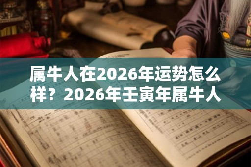 属牛人在2026年运势怎么样？2026年壬寅年属牛人全年运势详解