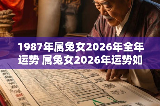 1987年属兔女2026年全年运势 属兔女2026年运势如何