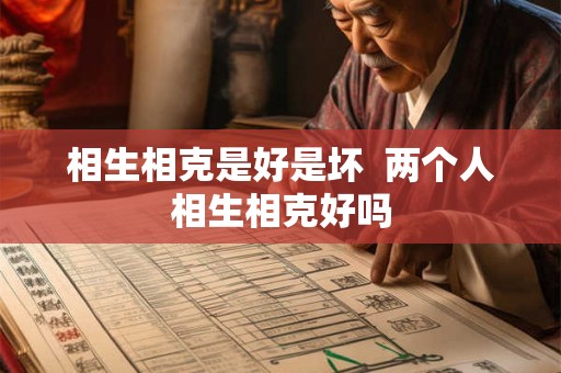 相生相克是好是坏  两个人相生相克好吗