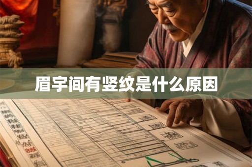 眉宇间有竖纹是什么原因