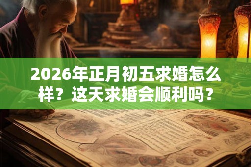 2026年正月初五求婚怎么样？这天求婚会顺利吗？