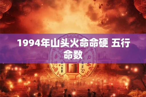 1994年山头火命命硬 五行命数 1994年山头火命命硬 五行命数