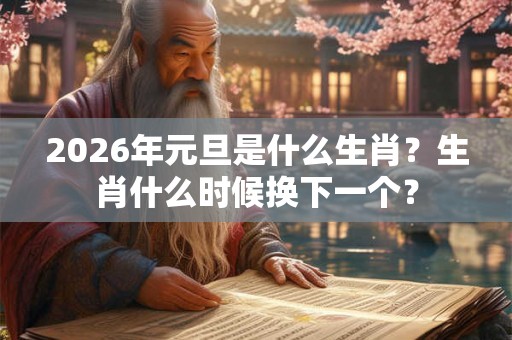 2026年元旦是什么生肖?生肖什么时候换下一个? 2026年元旦是什么生肖?生肖什么时候换下一个?
