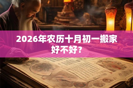 2026年农历十月初一搬家好不好？