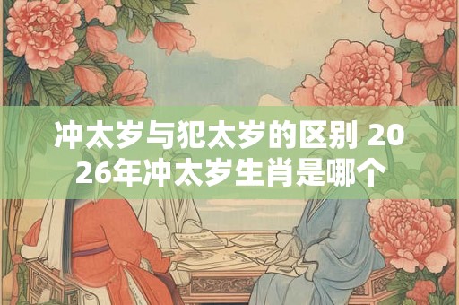 冲太岁与犯太岁的区别 2026年冲太岁生肖是哪个 冲太岁与犯太岁的区别 2026年冲太岁生肖是哪个