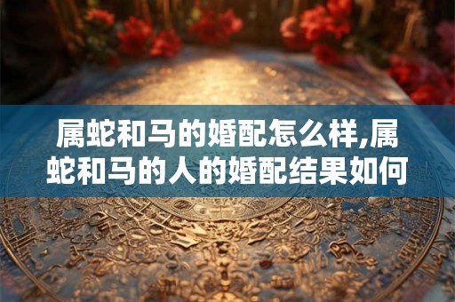 属蛇和马的婚配怎么样,属蛇和马的人的婚配结果如何? 属蛇和马的婚配怎么样,属蛇和马的人的婚配结果如何?