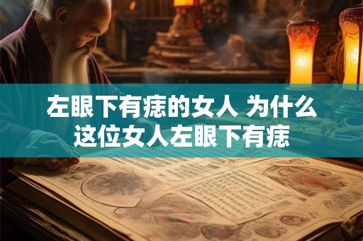 左眼下有痣的女人 为什么这位女人左眼下有痣