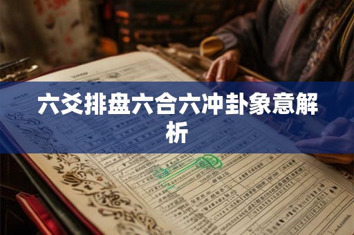 六爻排盘六合六冲卦象意解析