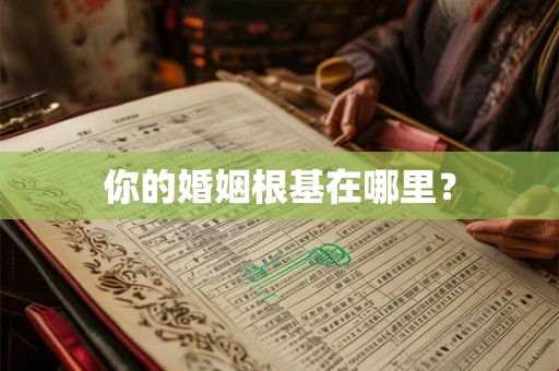 你的婚姻根基在哪里？