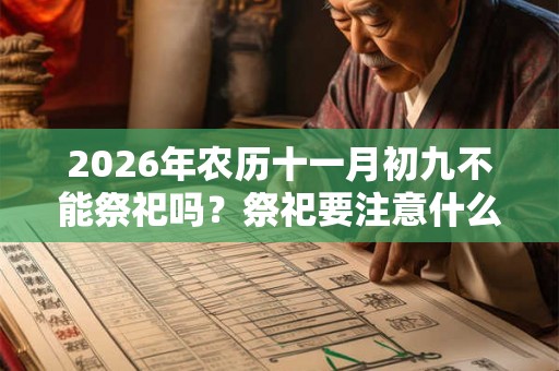 2026年农历十一月初九不能祭祀吗？祭祀要注意什么？