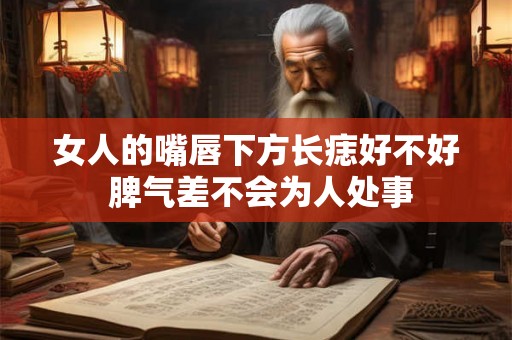 女人的嘴唇下方长痣好不好 脾气差不会为人处事