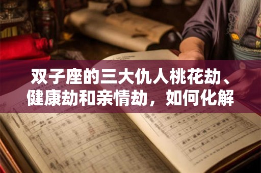 双子座的三大仇人桃花劫、健康劫和亲情劫，如何化解？