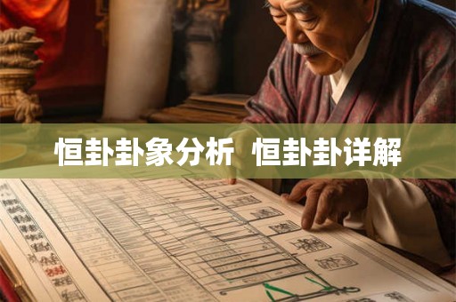 恒卦卦象分析 恒卦卦详解 恒卦卦象分析 恒卦卦详解