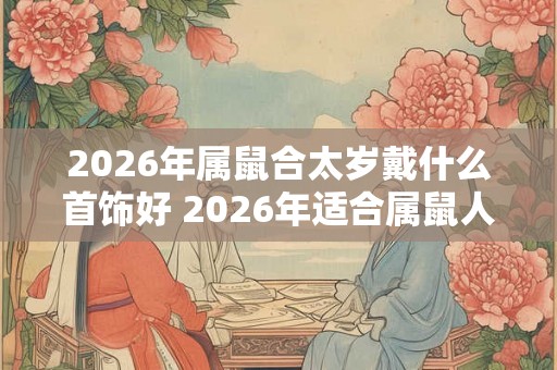 2026年属鼠合太岁戴什么首饰好 2026年适合属鼠人戴的首饰 2026年属鼠合太岁戴什么首饰好 2026年适合属鼠人戴的首饰