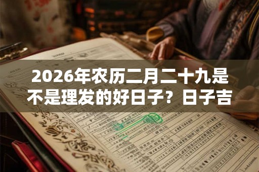 2026年农历二月二十九是不是理发的好日子?日子吉凶如何? 2026年农历二月二十九是不是理发的好日子?日子吉凶如何?
