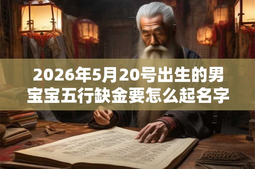 2026年5月20号出生的男宝宝五行缺金要怎么起名字