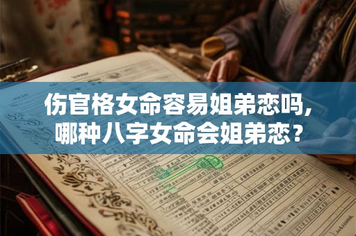 伤官格女命容易姐弟恋吗,哪种八字女命会姐弟恋？