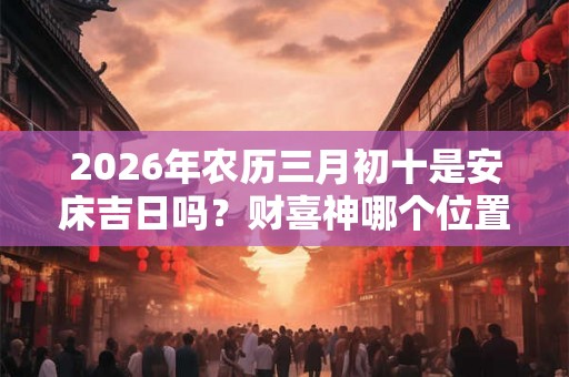 2026年农历三月初十是安床吉日吗?财喜神哪个位置? 2026年农历三月初十是安床吉日吗?财喜神哪个位置?