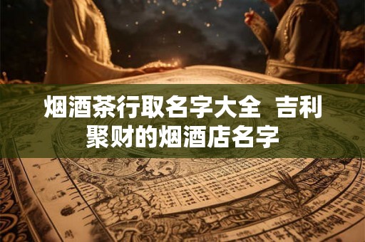 烟酒茶行取名字大全  吉利聚财的烟酒店名字