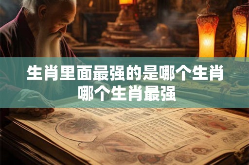 生肖里面最强的是哪个生肖 哪个生肖最强