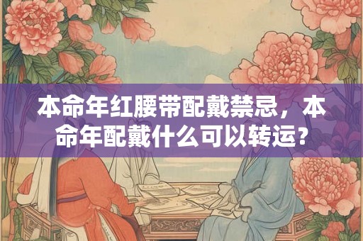 本命年红腰带配戴禁忌,本命年配戴什么可以转运? 本命年红腰带配戴禁忌,本命年配戴什么可以转运?