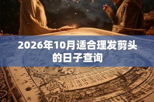 2026年10月适合理发剪头的日子查询