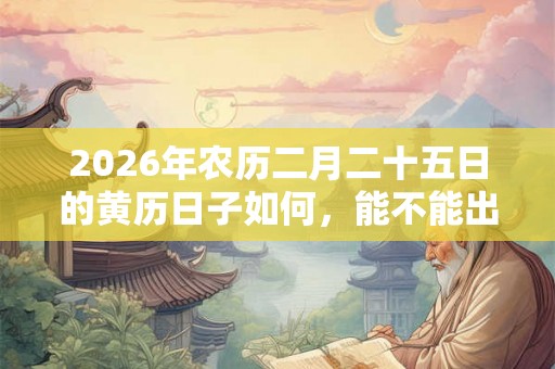2026年农历二月二十五日的黄历日子如何,能不能出殡? 2026年农历二月二十五日的黄历日子如何,能不能出殡?