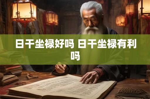 日干坐禄好吗 日干坐禄有利吗
