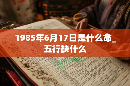1985年6月17日是什么命_五行缺什么 1985年6月17日是什么命_五行缺什么